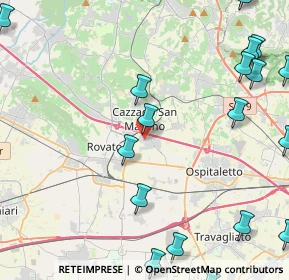 Mappa Via Montecassino, 25046 Cazzago San Martino BS, Italia (6.5115)