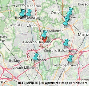 Mappa Via Riccardo Wagner, 20037 Paderno Dugnano MI, Italia (4.73727)
