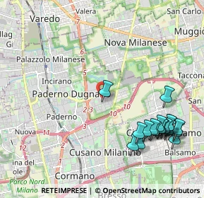 Mappa Via Riccardo Wagner, 20037 Paderno Dugnano MI, Italia (2.505)