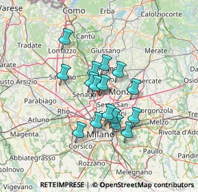 Mappa Via Riccardo Wagner, 20037 Paderno Dugnano MI, Italia (9.83625)