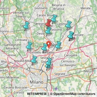 Mappa Via Risorgimento, 20900 Monza MB, Italia (6.9669230769231)