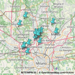 Mappa Via Enrico Toti, 20037 Paderno Dugnano MI, Italia (5.14188)