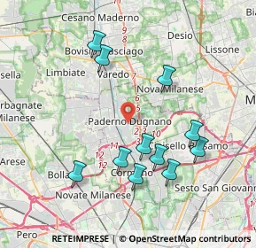 Mappa Via Enrico Toti, 20037 Paderno Dugnano MI, Italia (3.81818)