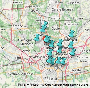Mappa Via Monte Resegone, 20037 Paderno Dugnano MI, Italia (5.72941)