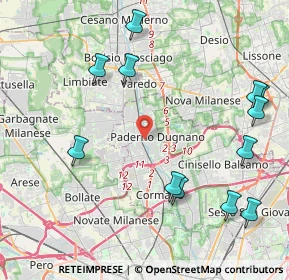 Mappa Via Monte Resegone, 20037 Paderno Dugnano MI, Italia (5.04833)
