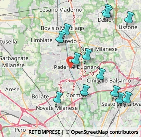 Mappa Via Monte Resegone, 20037 Paderno Dugnano MI, Italia (4.62231)