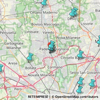 Mappa Via Monte Resegone, 20037 Paderno Dugnano MI, Italia (5.70067)