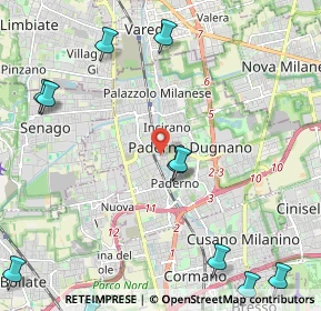 Mappa Via Monte Resegone, 20037 Paderno Dugnano MI, Italia (3.28615)