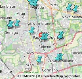 Mappa Via Monte Resegone, 20037 Paderno Dugnano MI, Italia (2.52333)