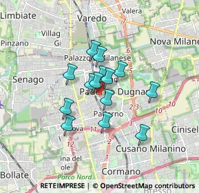Mappa Via Monte Resegone, 20037 Paderno Dugnano MI, Italia (1.16143)