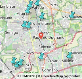 Mappa Via Monte Resegone, 20037 Paderno Dugnano MI, Italia (2.79167)