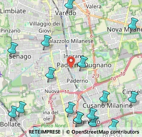 Mappa Via Monte Resegone, 20037 Paderno Dugnano MI, Italia (3.3595)