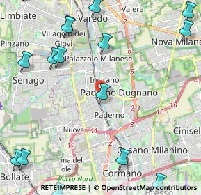 Mappa Via Monte Resegone, 20037 Paderno Dugnano MI, Italia (3.27118)