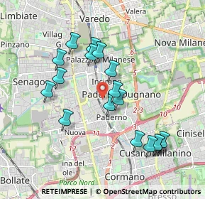 Mappa Via Monte Resegone, 20037 Paderno Dugnano MI, Italia (1.79412)