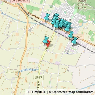 Mappa Via S. Pietro, 25033 Chiari BS, Italia (1.001)