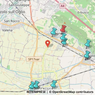 Mappa Via S. Pietro, 25033 Chiari BS, Italia (3.06083)