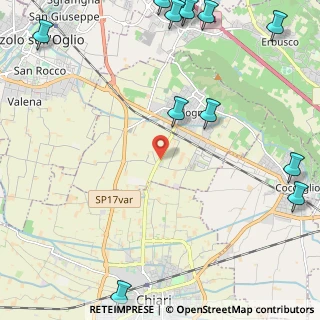 Mappa Via S. Pietro, 25033 Chiari BS, Italia (3.4075)