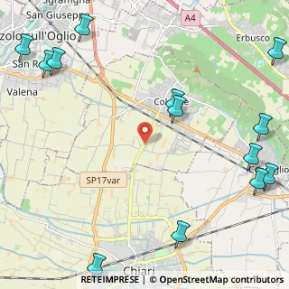 Mappa Via S. Pietro, 25033 Chiari BS, Italia (3.31231)