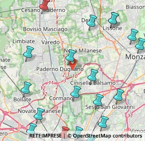 Mappa Via Vincenzo Bellini, 20037 Paderno Dugnano MI, Italia (6.051)