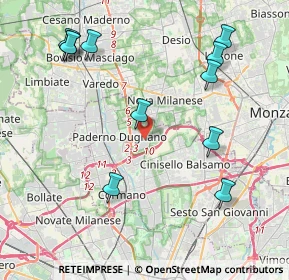 Mappa Via Vincenzo Bellini, 20037 Paderno Dugnano MI, Italia (4.73636)