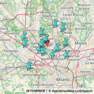 Mappa Via Londra, 20030 Senago MI, Italia (5.60333)
