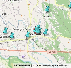 Mappa Via Piemonte, 13836 Cossato BI, Italia (1.91909)