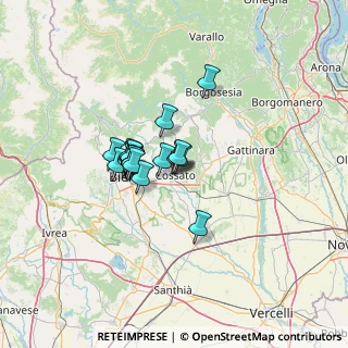Mappa Via Piemonte, 13836 Cossato BI, Italia (8.527)