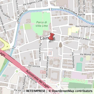 Mappa Via Rimembranze, 1, 20015 Lainate, Milano (Lombardia)