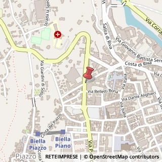 Mappa Via cavour camillo benso 14, 13900 Biella, Biella (Piemonte)