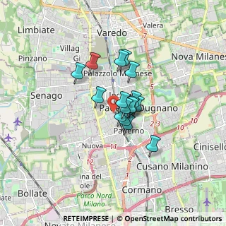 Mappa Via Claudio Galeno, 20037 Paderno Dugnano MI, Italia (1.025)