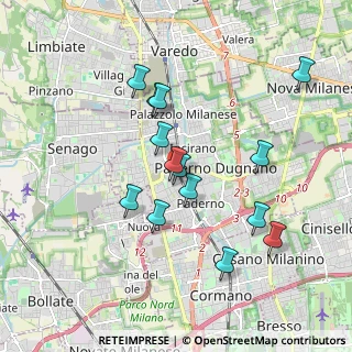Mappa Via Claudio Galeno, 20037 Paderno Dugnano MI, Italia (1.71857)