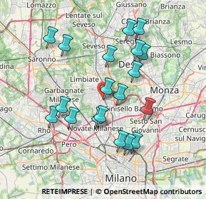 Mappa Via Ugo La Malfa, 20037 Paderno Dugnano MI, Italia (7.00316)