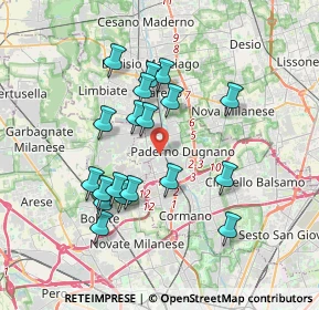 Mappa Via Ugo La Malfa, 20037 Paderno Dugnano MI, Italia (3.32421)