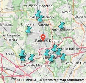 Mappa Via Ugo La Malfa, 20037 Paderno Dugnano MI, Italia (4.11846)