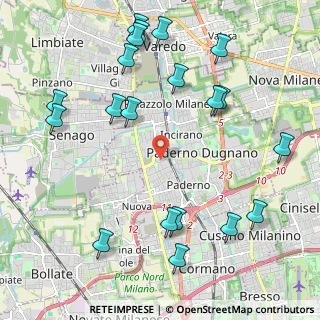 Mappa Via Ugo La Malfa, 20037 Paderno Dugnano MI, Italia (2.5725)