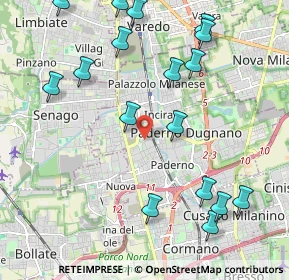 Mappa Via Ugo La Malfa, 20037 Paderno Dugnano MI, Italia (2.48471)