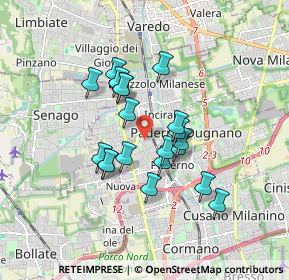 Mappa Via Ugo La Malfa, 20037 Paderno Dugnano MI, Italia (1.374)