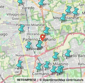 Mappa Via Daniela Samuele, 20037 Paderno Dugnano MI, Italia (2.54611)