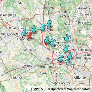 Mappa Vicolo Antonio Fogazzaro, 20020 Lainate MI, Italia (6.65538)
