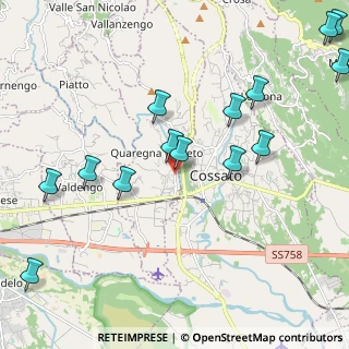 Mappa Via Guglielmo Marconi, 13854 Cossato BI, Italia (2.52714)