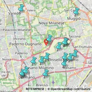 Mappa Via Sondrio, 20037 Paderno Dugnano MI, Italia (2.49471)