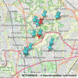 Mappa Via Sondrio, 20037 Paderno Dugnano MI, Italia (1.82857)