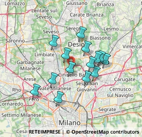 Mappa Via Sondrio, 20037 Paderno Dugnano MI, Italia (5.54786)