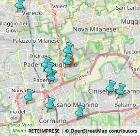 Mappa Via Mozart Wolfang Amedeo, 20037 Paderno Dugnano MI, Italia (2.18)