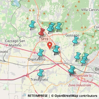 Mappa Via Cavour, 25050 Rodengo-saiano BS, Italia (4.01467)