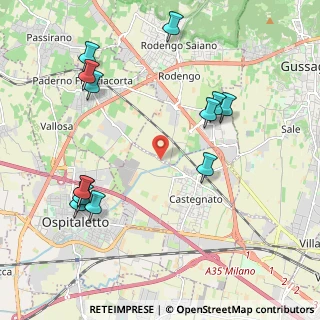Mappa Via Cavour, 25050 Rodengo-saiano BS, Italia (2.35615)