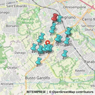 Mappa Via Forlanini, 20025 Legnano MI, Italia (1.3675)