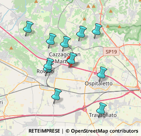 Mappa Via Giulio Pastore, 25046 Cazzago San Martino BS, Italia (3.49455)