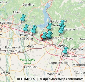 Mappa Via Giulio Pastore, 25046 Cazzago San Martino BS, Italia (9.92154)