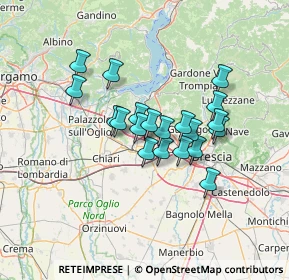 Mappa Via Giulio Pastore, 25046 Cazzago San Martino BS, Italia (10.105)